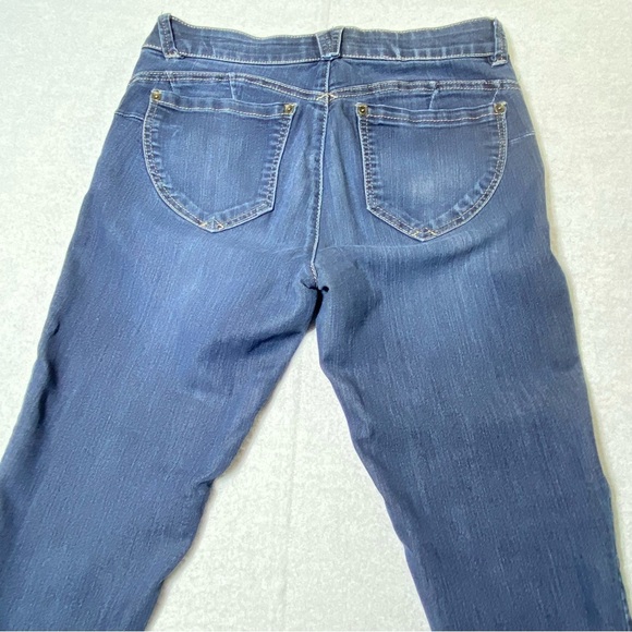 Democracy Jegging Jeans Womens 6 Blue Ab Solution Cropped Low Rise Stretch Denim - Picture 7 of 14